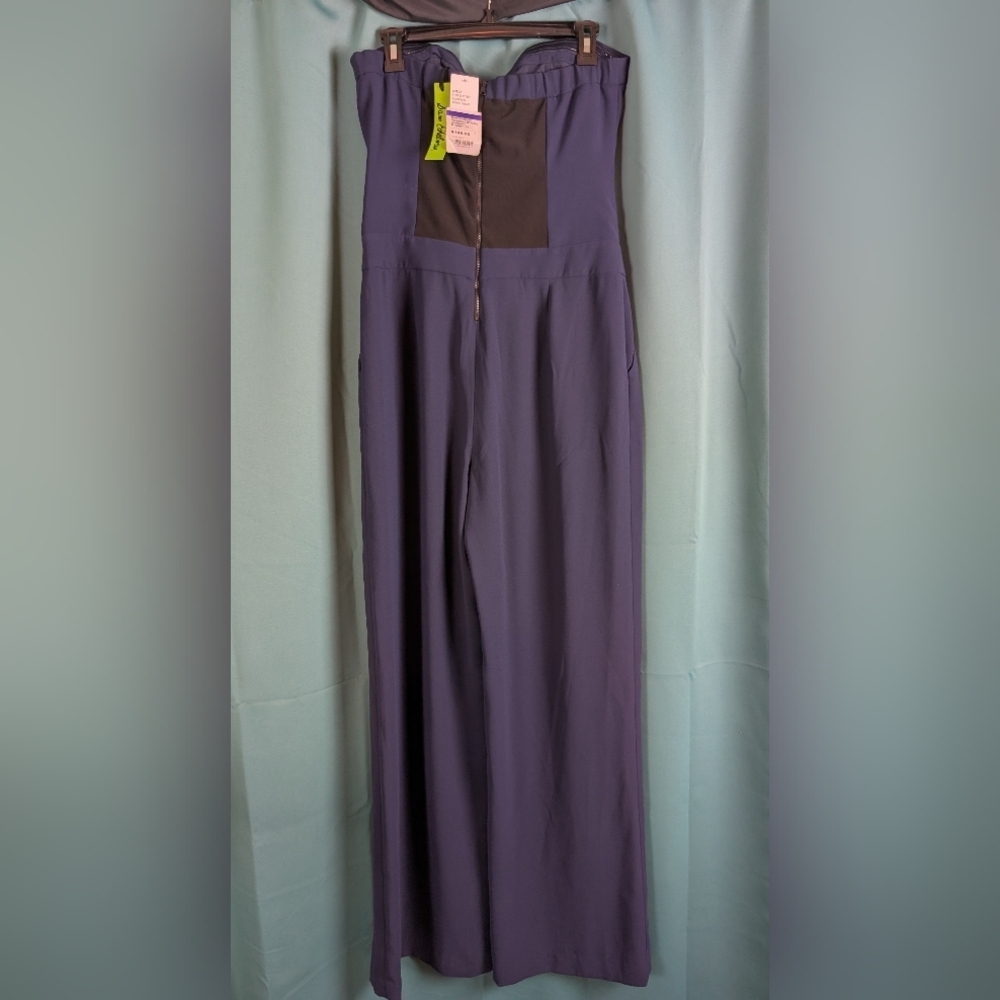 Sam Edelman Strapless Wide-leg Jumpsuitβ Size 12 NWT. - Picture 2 of 8